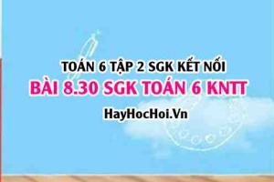 Bài 8.30 SGK Toán 6 tập 2 Kết nối tri thức